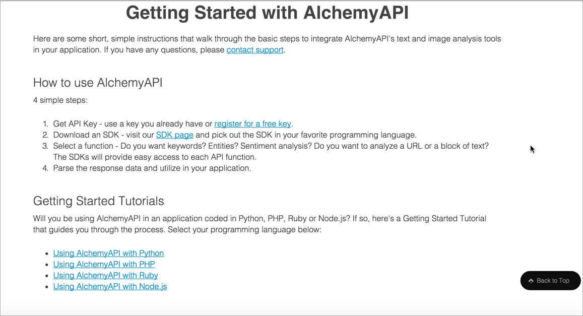 Alchemy API