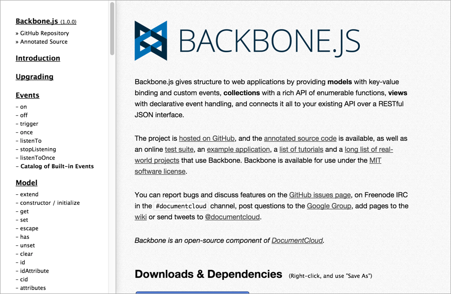 Backbone JS