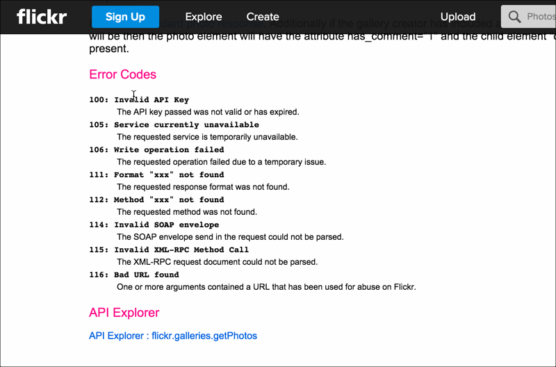 Flickr API