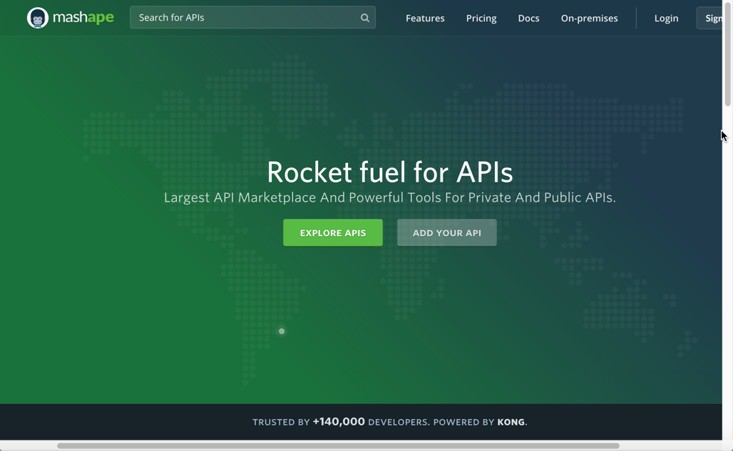 Explore APIs at Mashape