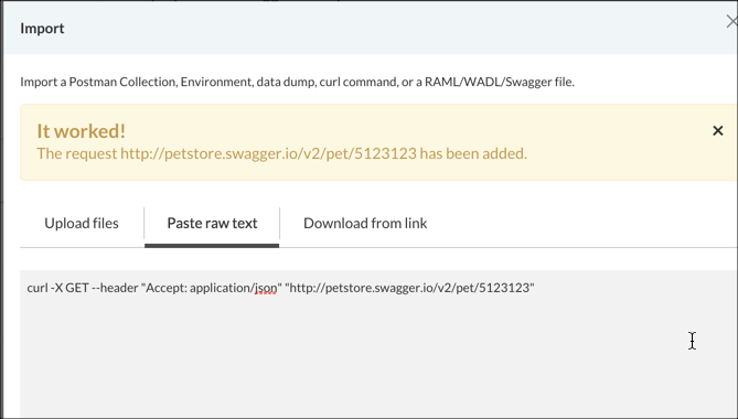 Importing into Postman