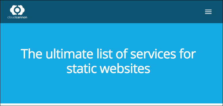 services for static websites