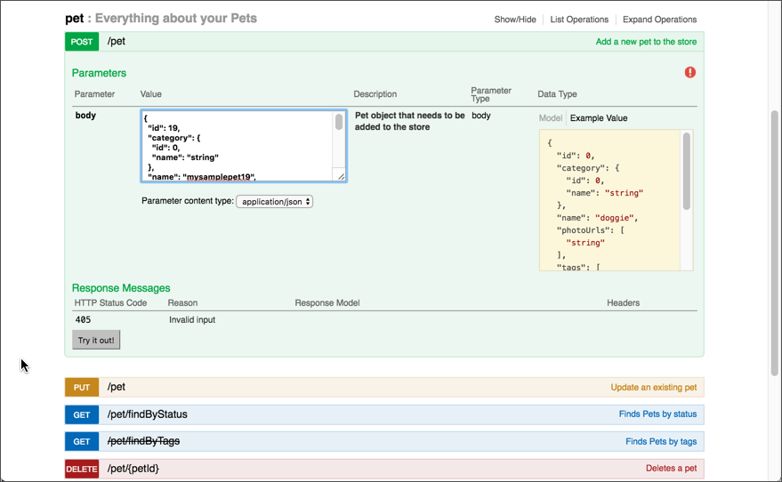 Swagger Parameters