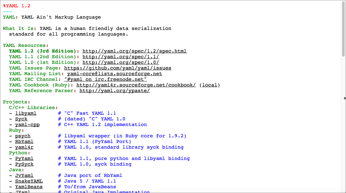 YAML